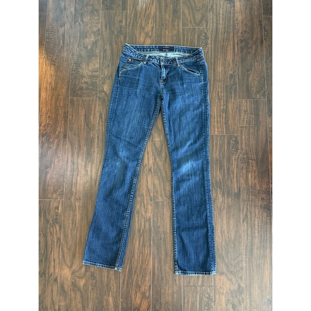 Vintage Y2K Hudson Jeans Made in USA Low Rise Bootcut Flap Pocket Denim Mens/Wom